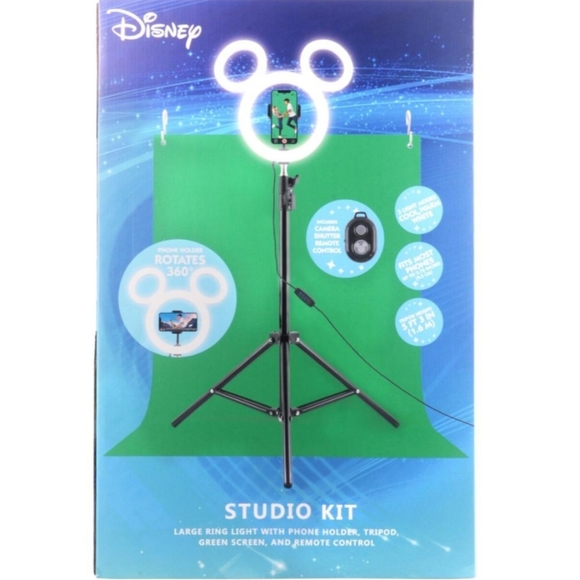 Disney Mickey Mouse Ring Light Studio Kit New - Picture 5 of 10
